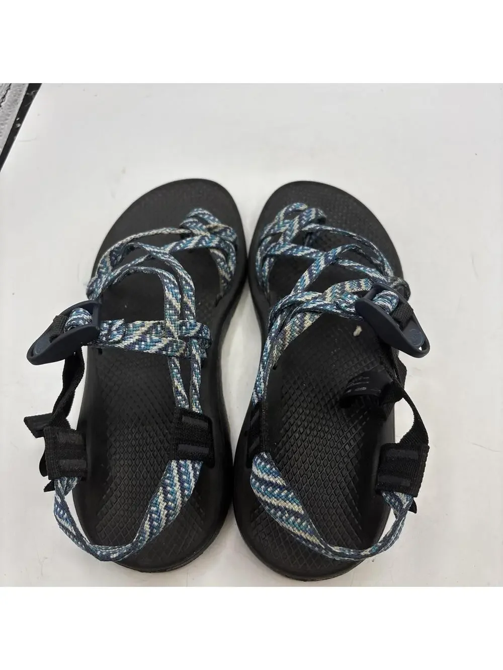 Chaco Blue Double Toe Loop Nylon Sandals Women's Sz 7 US J107232